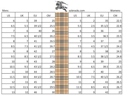 burberry 14 regc87a|burberry size chart pdf.